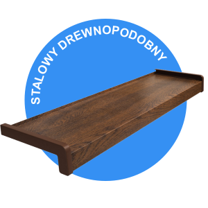 Stalowy drewnopodobny lakierowany